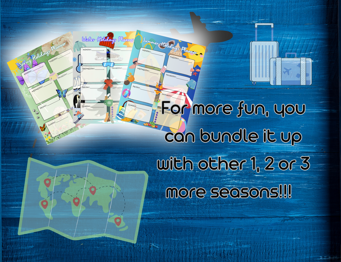 Printable fall holiday's family planner