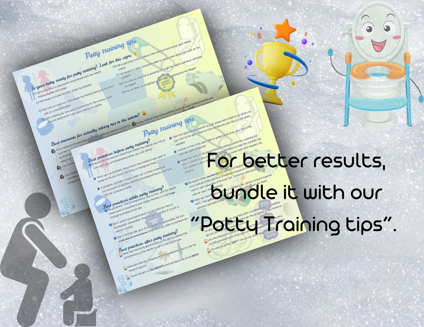 Cute potty training tracker, boy.