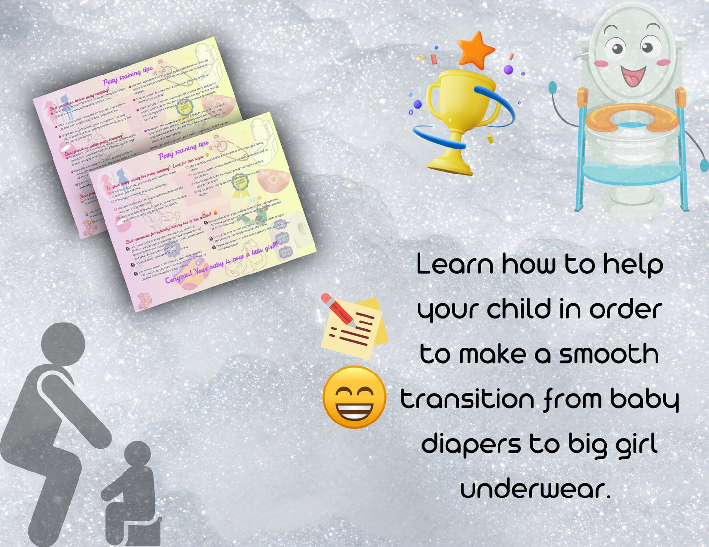 Cute potty training tips, girl.