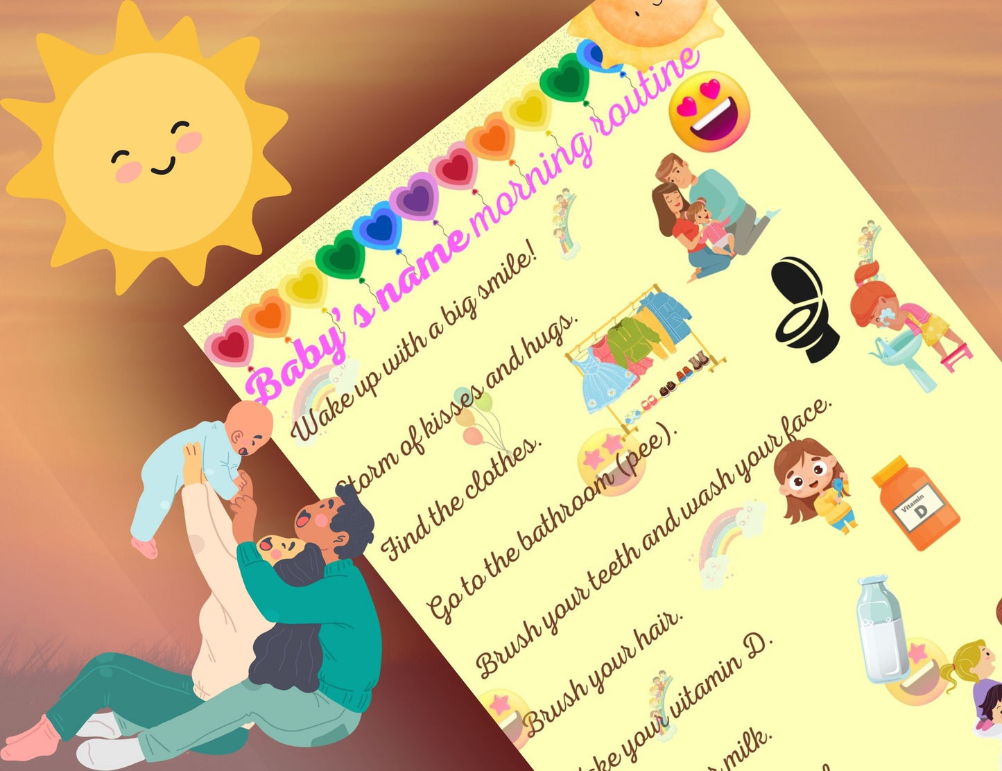 Morning routine for toddlers